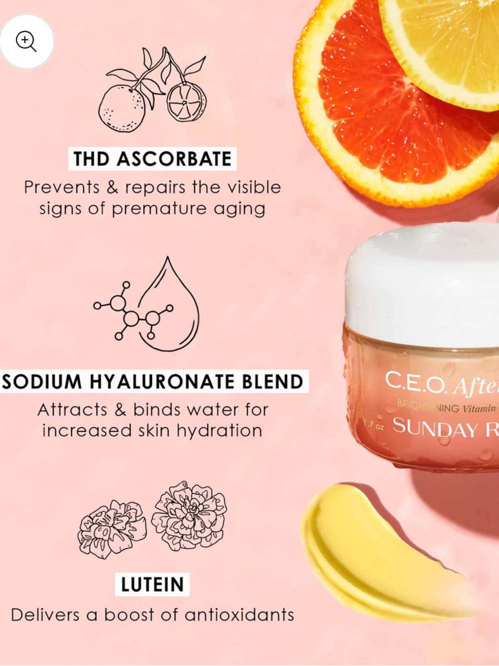 Sunday Riley C.E.O. Afterglow Brightening Vitamin C Gel Cream - 1.7 fl oz NWT - Picture 12 of 16